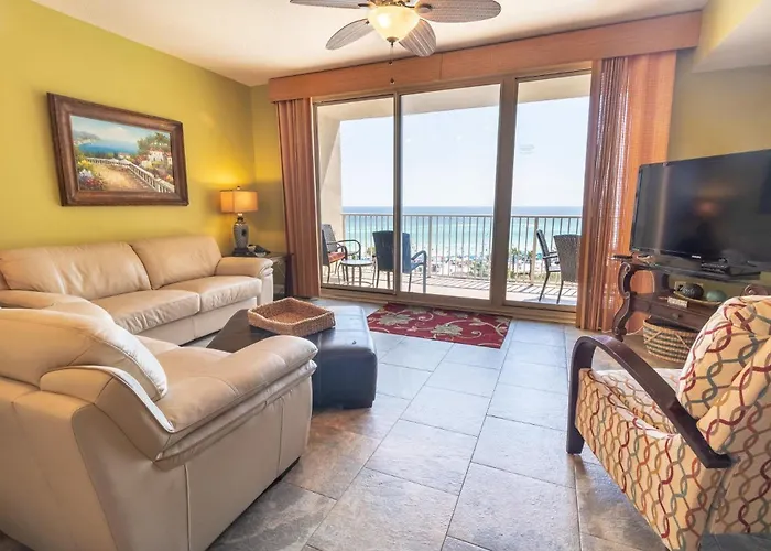 Shores Of Panama 621-Sleeps 8, Free Beach Fun! Reserved Parking Space! Condo